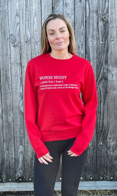 HORSE HUSSY DESCRIPTION SWEATER - LADIES